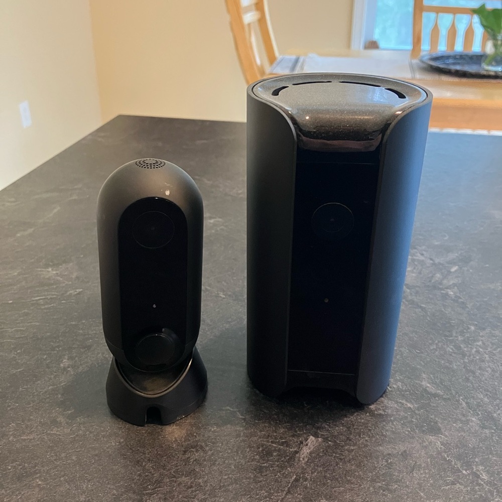 Black Home Security Camera Set